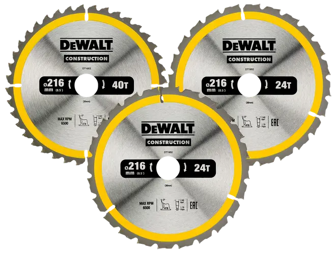 Dewalt sågklingor 216 mm DT1964