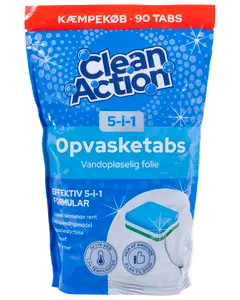 Clean Action Opvasketabs - 90 stk.
