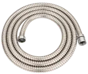 Flexibel duschslang i rostfritt stål med metallkopplingar i båda ändar. Hållbar, enkel att installera och passar de flesta standardhandduschar och badrumsarmaturer.
