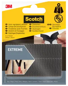 Scotch™ Ekstreme Fasteners Sort - 25 x 75 mm