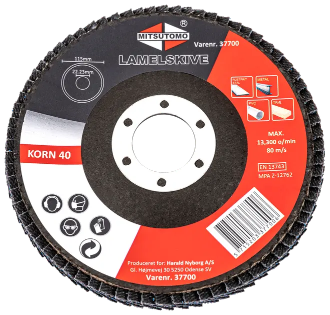 Mitsutomo Lamelskive Ø115 mm K40