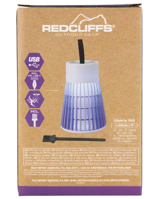 Myggelampe genopladelig