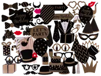 Nyårs selfie set DIY 60-pack