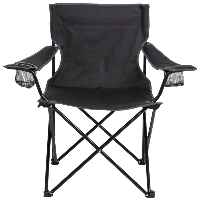 Nakano Festivalstol svart med mugghållare