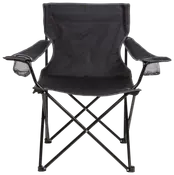 Nakano Festivalstol sort med kopholder