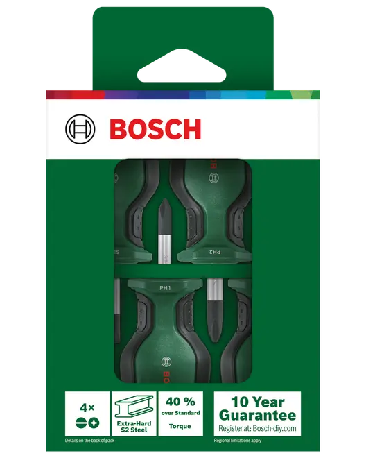 Skruvmejselsats kort 4 delar