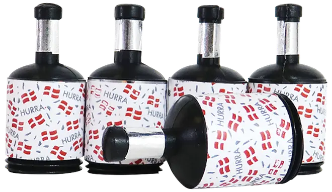 Trækpopper med flag 40-pak