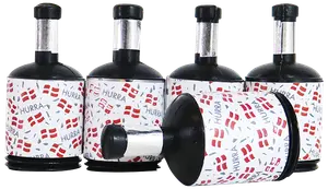 Trækpopper med flag 40-pak