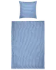 Sengesæt 140 x 200 cm - Blå Stribet