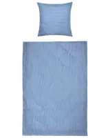 Sengesæt 140 x 200 cm - Blå Stribet