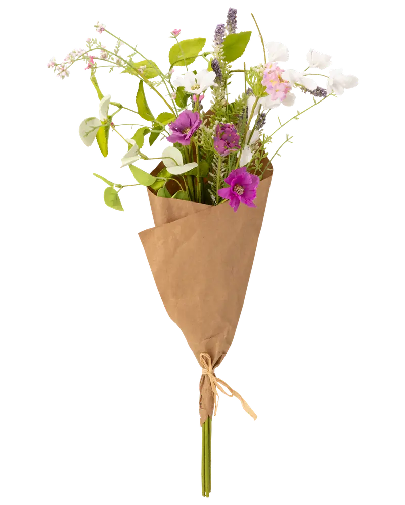 Bukett med konstgjorda blommor - violett