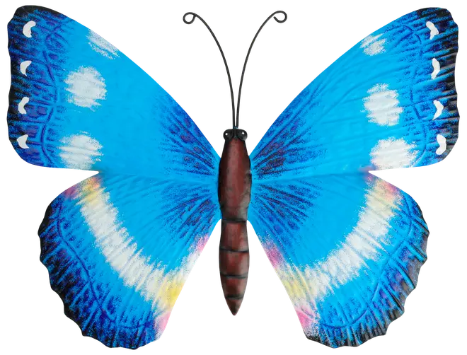 Metalsommerfugl til væg