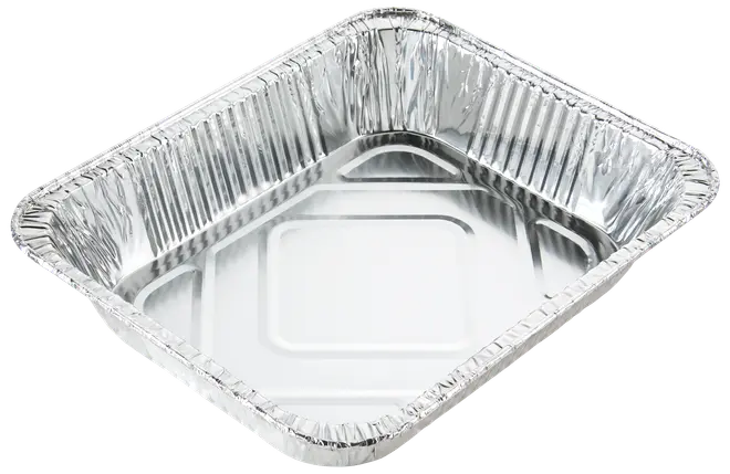 Alubakke med høj kant 26 x 32 cm 10-pak
