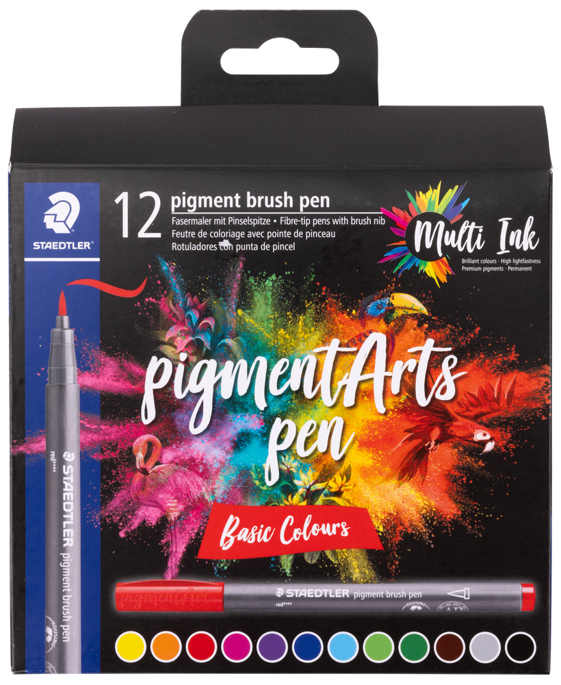 Staedtler Pigment Basic farver 12-pak