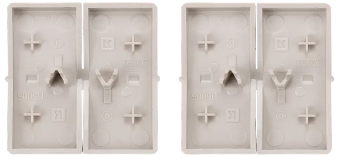 FUGA Tangent afbryder dobbelt 2 sæt - lysegrå