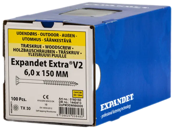 Spånskruv 6X150 mm Tx20 100 st