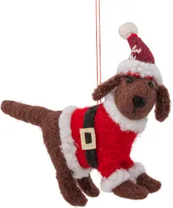 Juldekoration - Hund i filt