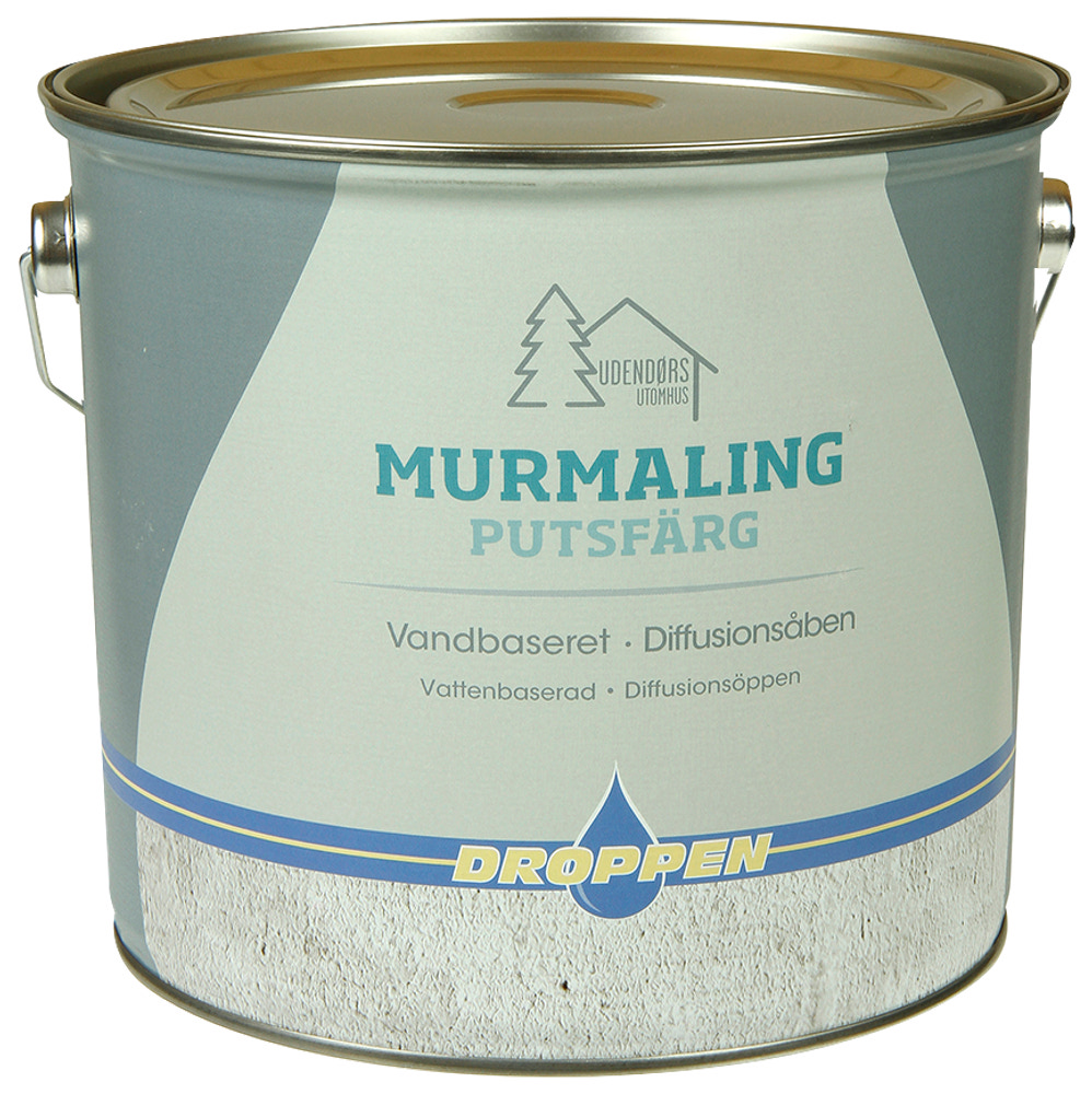 Droppen Murmaling 4 L - hvid