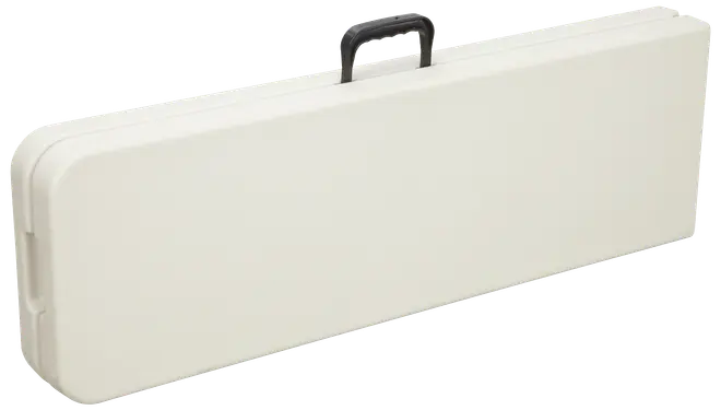 Hopfällbar bänk L. 180 cm - vit