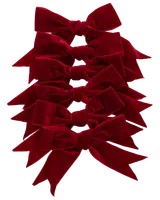 Rosett Velour Mörkröd 6-pack