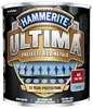 Hammerite Ultima metalmaling, antracitgrå, glat finish. Beskytter alle metaller, 12 års beskyttelse, hurtigtørrende, ingen grunder nødvendig, farvelåseteknologi. Til udendørs metaloverflader.