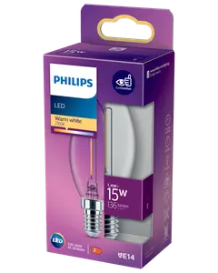 PHILIPS LED kronlampa 2W E14 B35