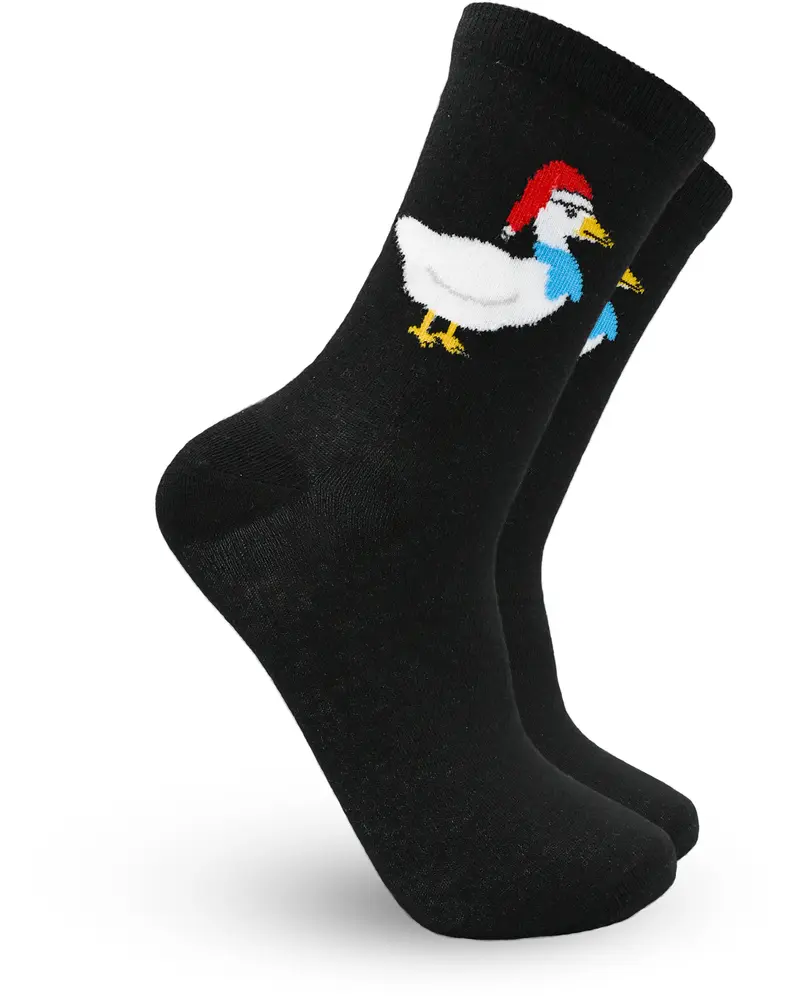 Mysiga strumpor med julmotiv
