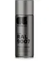 400 ml spraydåse med Cosmos Lac blank akrylmaling, RAL 9007 grå aluminium, ultra-højglans finish, hurtigtørrende, anti-dryp dyse for professionelle resultater.