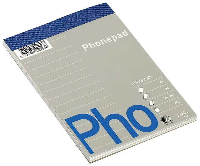 Bantex Telefonblok linjeret A7 50 ark