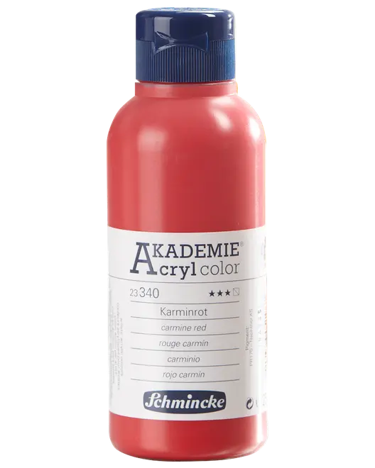 Akryl 250 ml karminröd
