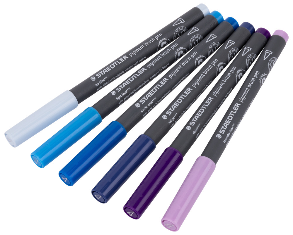 Staedtler Pensel tusch pigmentart violet 6-pak