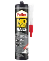 Pattex No More Nails lim- og tætningsmasse, hvid, til limning, tætning og udfyldning. Skimmelsvampresistent, egnet til inde- og udendørs brug. Med præcisionsdyse.