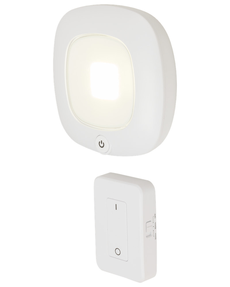 BRIGHT DESIGN COB LED-lampe med fjernbetjening - hvid