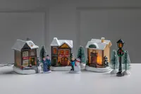 Nowel Julbyset med ljus - 10 delar 