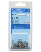 Arvid Nilsson Maskinskrue A4 LH M5 x 16 mm 10-pak