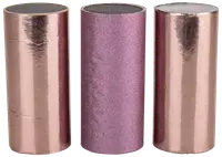 Bordbomber metallisk 10 cm 3-pak assorteret farve