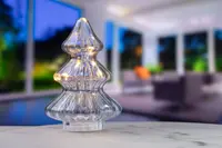 Julgranslampa i glas - höjd 20 cm