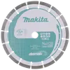 Makita segmenteret diamantskæreskive, 125 mm diameter, 22,23 mm hul, egnet til beton og murværk, sølv og hvid med grøn branding, til vinkelsliber, høj holdbarhed.