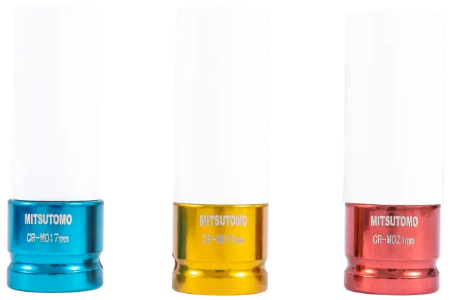 Slagtoppesæt 1/2" 17-19-21 mm