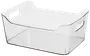 Förvaringslåda klar plast L