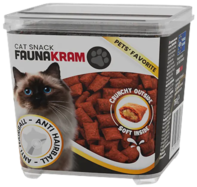Faunakram Kattesnacks Anti-hårbolle 75 g