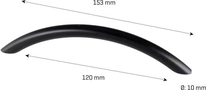 jasa Møbelgreb Venedig 128 mm sort