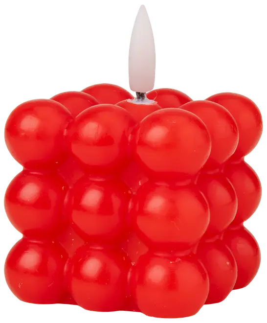 LED Bobbellys 5,5 cm Rød