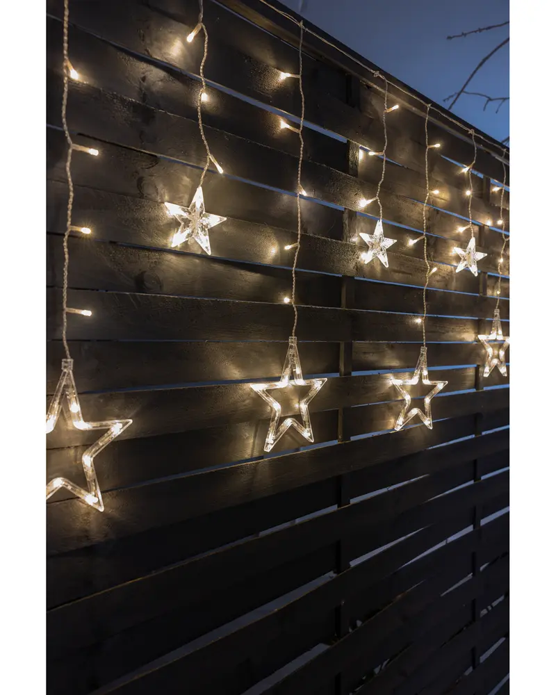 Istappar med stjärnor 115 LED
