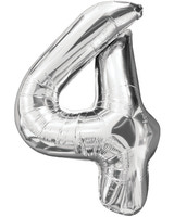 Folieballong Silver 86 cm - Nr 4