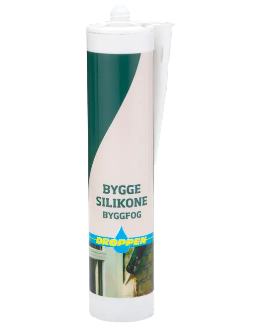 Droppen Byggesilikone 300 ml - hvid