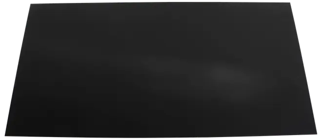 Rektangulær sort silikone bagemåtte med glat, non-stick overflade. Perfekt til bagning, udrulning af dej eller beskyttelse af bordplader. Fleksibel og nem at rengøre.