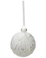 Julgranskula i glas 4 st - Silver