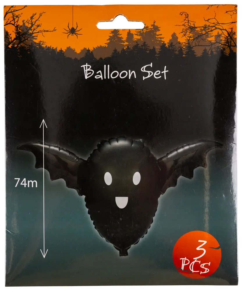 Halloween folieballong 3-pack 