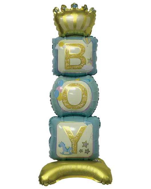 Folieballon på fod 80 cm - "Boy"